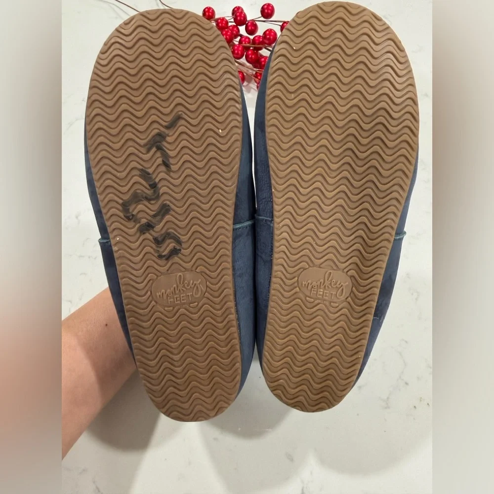 Monkey Feet Navy Blue Kids Slippers
